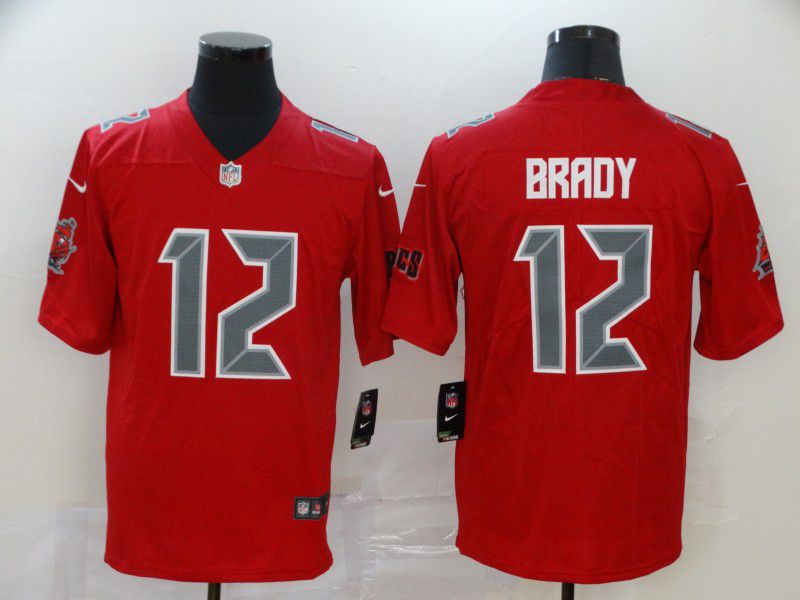 Men Tampa Bay Buccaneers #12 Tom Brady red Nike Limited Vapor Untouchable NFL Jerseys2->women mlb jersey->Women Jersey